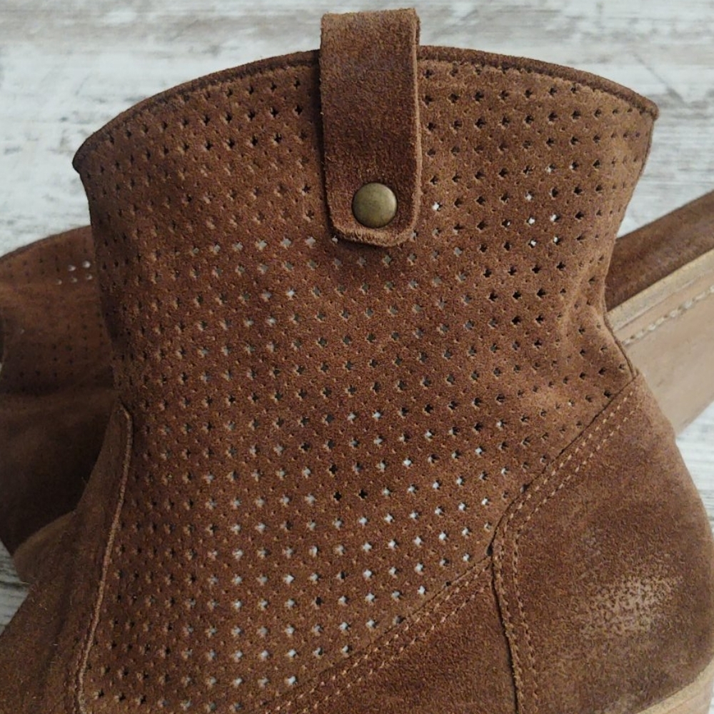 🟨Like New n.d.c. Made by Hand Suede Booties - Picture 2 of 13
